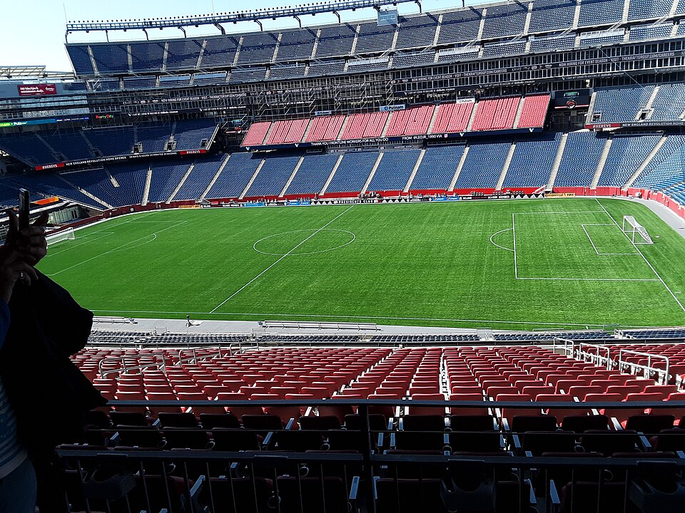 Gillette球场怎么去?波士顿家庭看球与返程交通|View of Gillette Stadium on 03-27-2021
