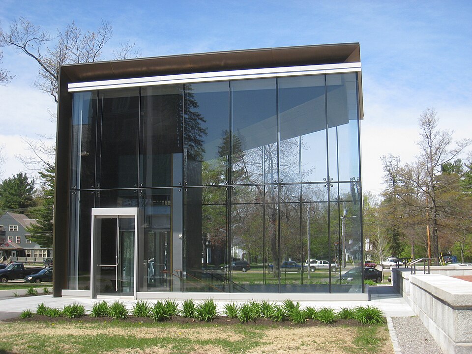 布伦瑞克鲍登学院美术馆怎么参观？缅因校园看展与访校｜Entry pavilion, Bowdoin College Museum of Art - Bowdoin College - IMG 7774