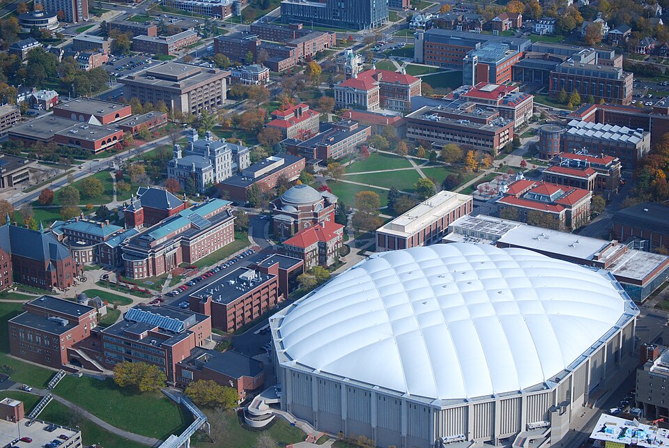 雪城大学访校怎么安排？美东多日路线与交通｜Syracuse University Aerial view