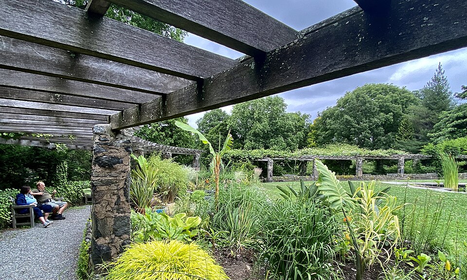 纽约Wave Hill值得去吗？花园看景与父母半日｜Wave Hill - 20220616 - 47 - Monocot Garden and pergola