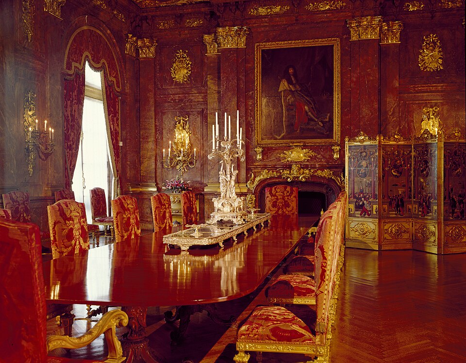 纽波特大理石庄园怎么选？与听涛山庄的家庭取舍｜Marble House, Dining Room, Newport, Rhode Island