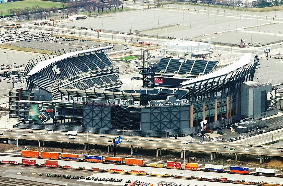 费城Lincoln球场怎么接送？比赛日、包袋与家庭｜Lincoln Financial Field (Aerial view)