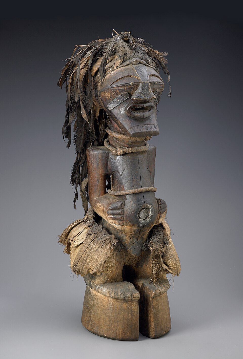 华盛顿非洲艺术博物馆怎么玩？看展与家庭短停｜Image of an African Songye Power Figure in the collection of the Indianapolis Museum of Art (2005.21)-EDIT