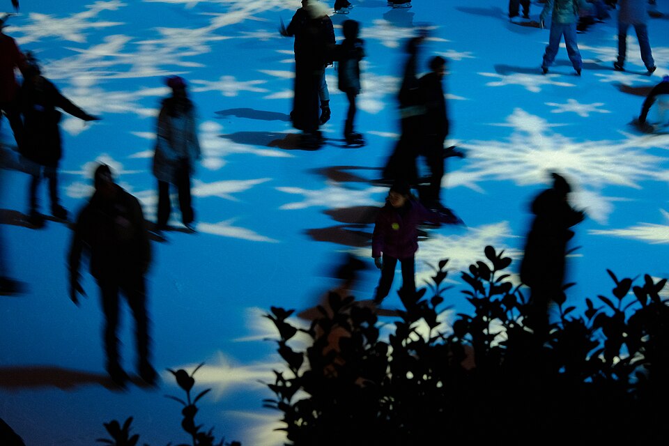 洛克菲勒滑冰怎么安排？新手孩子与不滑冰家人｜Ice skating rink - Rockefeller center