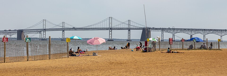 华盛顿去Sandy Point怎么安排？海滩、天气与家庭交通｜Sandy Point Beach and Bay Bridge MD1