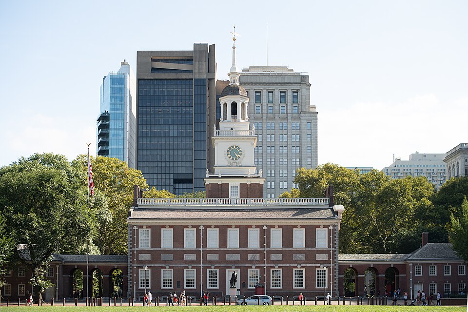 費城一日遊怎麼安排？自由鍾、老城與購物路線取捨｜Exterior of the Independence Hall, Aug 2019