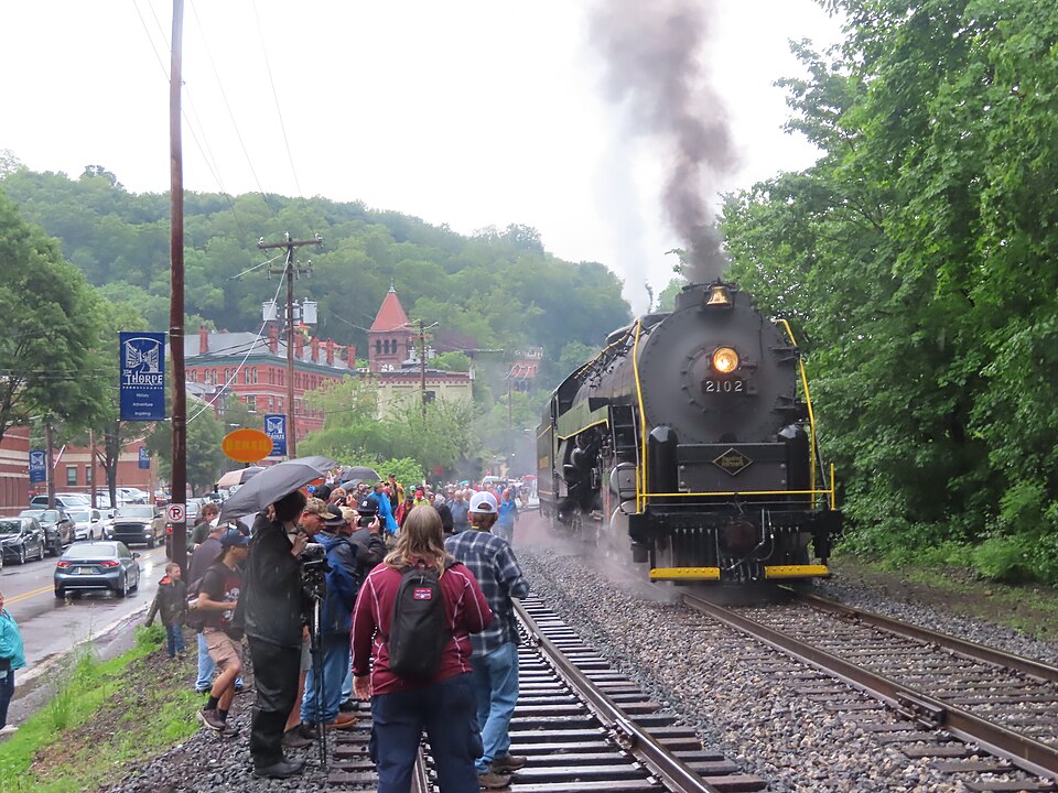 吉姆索普小镇怎么玩？街区、观光火车与家庭交通｜RBMN No. 2102 @ Jim Thorpe, Pennsylvania, May 2022