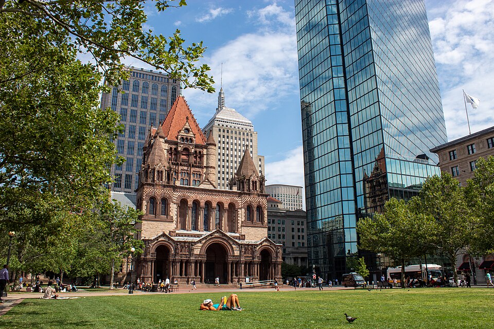波士顿三一教堂怎么参观？门票、礼拜与Copley半日路线｜Copley Square with Trinity Church and Hancock Tower